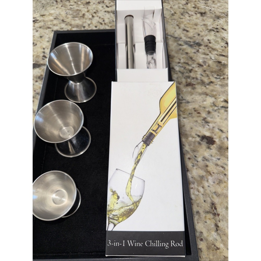 Vino‎ Ninja Steel Chilling Stick w/Aerator & Pourer, 3 Measuring Cups 5051